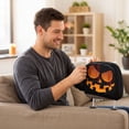 thumbnail image 4 of 2PCS Ghost Face Headrest Covers, Scary Face Printing Auto Seat Universal Elastic Models Headrest Protector Cover Funny Decoration for Halloween Car Decorations & Vehicle Accessories(#E), 4 of 5