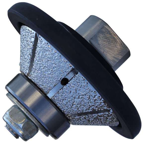 STADEA Diamond Profile Wheel/Profile Grinding Wheel 45 Degree/Bevel 15 MM 9/16" high for Grinder Polisher Tile Granite Marble Concrete Shaping/Diamond Profiling