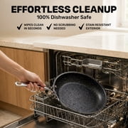 Granitestone 20 Pc Complete Pots and Pans Set Non Stick, Pot and Pan Set Cookware Set with Deep Frying Pan and Bakeware, Non Stick Pots and Pan Set with Utensils, Oven/Dishwasher Safe, Black