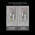 thumbnail image 4 of Feit White A15 E26 (Medium) Filament LED Bulb Daylight 25 Watt Equivalence 2 pk, 4 of 6
