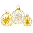 thumbnail image 1 of Costway 3 PCS Pre-Lit Lantern Balls with 732 Bright LED Lights Zip Ties & Ground Stakes, 1 of 10