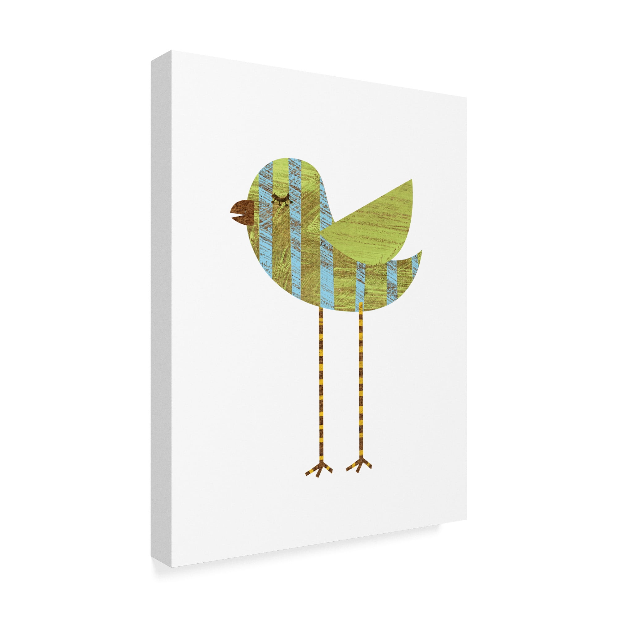 Trademark Fine Art 'Band Legged Blue Stripe' Canvas Art by John W. Golden