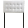 thumbnail image 3 of Modern Contemporary Twin Size Fabric Headboard, Ivory Fabric, 3 of 4