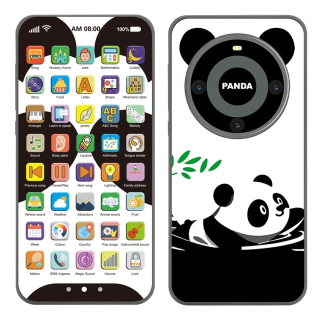 Fesfesfes Rechargeable Touchscreen Multifunctional Early Learning Realistic Toy Baby Educational Phone for Boys and Girls with Interactive Games and Learning Activities