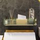 thumbnail image 5 of Estantes flotantes para baño y dormitorio | Estantes de pared para libros y artículos de tocador | Diseño moderno, transparente y ecológico | Hueco de drenaje para evitar la entrada de agua, 5 of 5