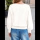 thumbnail image 4 of Suéter de Cuello Redondo con Botones para Mujer, Camisetas Henley de Larga de Otoño, Tops de Punto Holgados A XL, 4 of 8