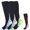 Blue Gray Green, variant on 3 Pairs Copper Compression Socks for Women & Men Circulation 15-20 mmhg - Better Blood Flow, Swelling, Best Support for Medical, Running, Nursing