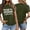 Army Green, variant on Women's Fashion Print Top Loose Crew Neck T Shirt Tops Women Casual Womens Dark Tee Shirt Womens Compression Cold Gear Womens T Shirts Short Sleeve Clothes Hide Dark Shirt Long Sleeve Undershirts for