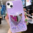 thumbnail image 6 of Compatible with iPhone 14 Bling Heart-Shaped Mirror Case Sparkle Makeup Glitter Luxury Protection Shockproof Cover for Women Girls Who Love Beauty, 6 of 9