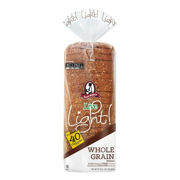 Aunt Millie S 35 Calorie Whole Grain Bread 20 Oz Walmart Com Walmart Com