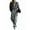 Gray, variant on Womens 2 Piece Casual Outfit Workout Hoodie Sweatsuits with Sweatpant Travel Airport Track Suits Lounge Sets Dark Red XL