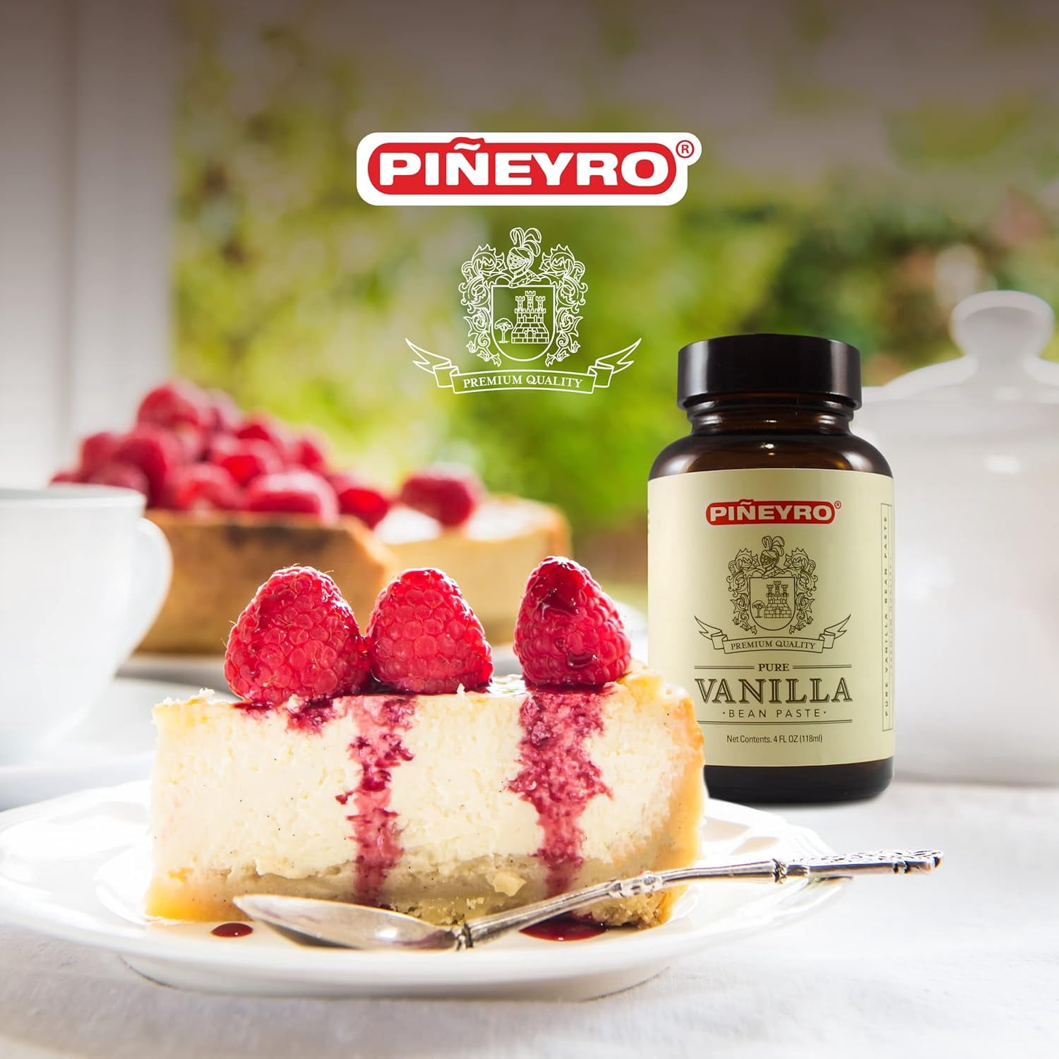 Piñeyro (Pineyro) Vanilla Paste | From Vanilla Beans | Perfect for Baking, Cooking & Desserts | 100% Vegan & Kosher | Non-GMO & Gluten-Free | 4oz.