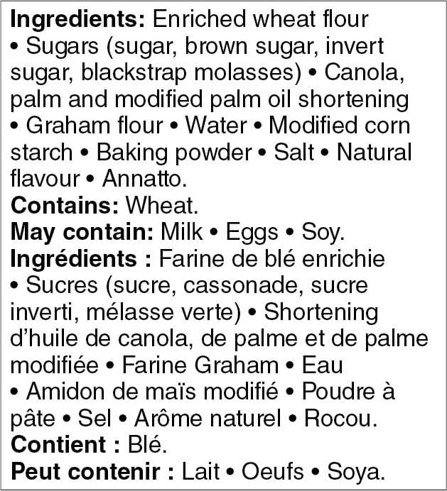 Croûte à tarte Graham Great Value 170g