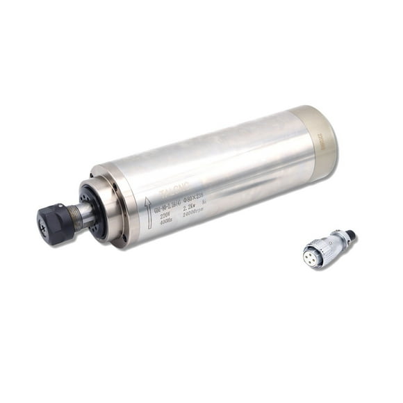 2.2KW 80MM ER20 CNC Spindle Motor 24000rpm AC Spindle 4 Bearing Machine Spindle Water Cooling Engraving Milling Spindle ,Widely Used