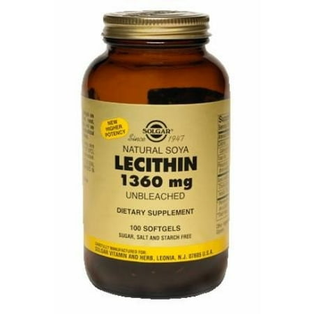 Solgar Lecithin Supplement, 1360 mg, 100 Count