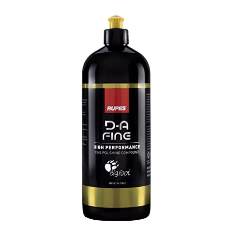 RUPES Composé Fin pour Polissage et Dissolvant de Tourbillons, Composé de Polissage à Double Action, pour Nettoyage de Voiture et Élimination des Rayures, Fournitures de Nettoyage Haute Performance (1000ml/33.8oz, Bouteille Unique)