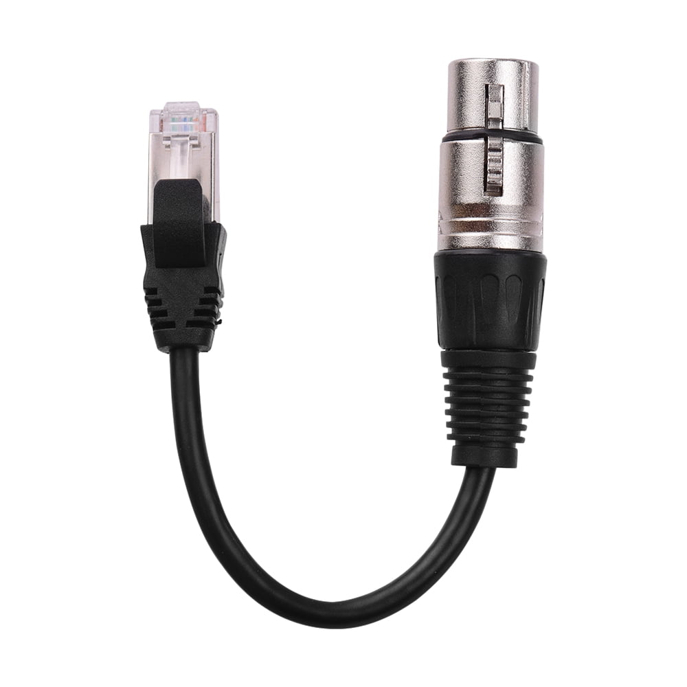 RJ45 Male Network Connector to 3Pin Mini XLR Female