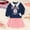 Black, variant on ZEHJUHAN Kids Girls 2-Piece Set Long Sleeve Letter Print Sweatshirt with Pleated Skirt School Style Wear Black,4Y