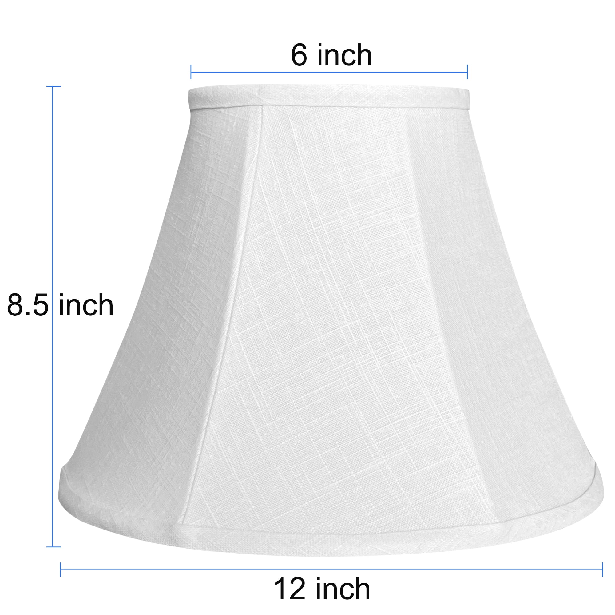 TOOTOO STAR Lampshades Set of 2；Lampshades 6" Top x 12" Bottom x 8.5" High for Table Lamps Floor Lamps