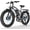 HBM8 Gray, variant on 5000W Dual Motor Electric Bike for Adults, 45MPH eBike, 52V 25Ah 100Miles, 26" Fat Tires Dirt Bicycle, Hydraulic Brakes & Front Suspension UL 2849