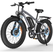 26 Electric Bike for Adult,5000w Dual Motors,up 100 Miles 52V 25Ah Ebike,26 x 4.0 Fat Tire Adult Bicycles for All Terrain,Mountain Commuter UL2849