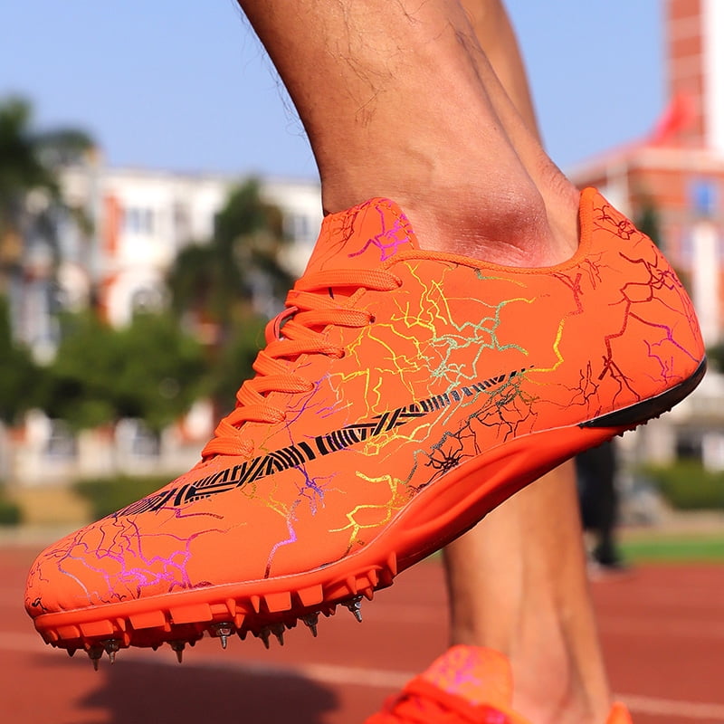 Mens Track and Field Shoes Teenagers Spikes Sneakers Boys Track Race Jumping Professional Running Nail Spikes Shoes