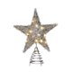 thumbnail image 2 of Estrella Luminosa de Hierro para La Punta Del Árbol de Navidad | Colgante de Luz de Estrella Plateada de Cinco Puntas | 30 X 25 X 6 Cm | Decoración Navideña, 2 of 6