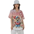 thumbnail image 4 of Happy Valentine’s Day Adorable German Shepherd Puppy Holding Heart Balloon Hawaiian Shirt Breathable Summer Unisex Merch Alsatian Dog Lover Gifts - 00030, 4 of 6