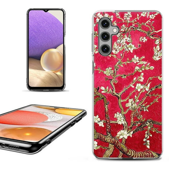 OneToughShield ® for Samsung Galaxy A14 5G Phone Case, Fashion Cover Case - Almond Blossom Red