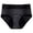 Black, variant on Gyujnb Women High Rise Period Briefs, Contrast Waistband, Air Permeable Construction, Absorbent Inner Gusset,XXL