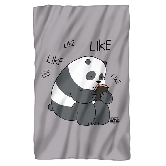 We Bare Bears Like Like Like Fleece Blanket 36' x 58'