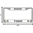 thumbnail image 4 of Missouri-MIZZOU-Tiger's (Set of 2) Chrome Metal License Plate Frames, 4 of 6