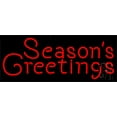thumbnail image 1 of Seasons Greetings LED Neon Sign 10 x 24 - inches, Clear Edge Cut Acrylic Backing, with Dimmer - Bright and Premium built indoor LED Neon Sign for special occasion decor., 1 of 7