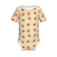 thumbnail image 2 of Balery Strawberries Pattern Baby Climbing Clothes Infant Bodysuit Cute Infant Bodysuit Baby Romper-12 Months, 2 of 7
