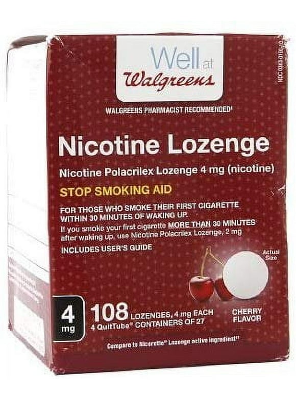 Nicotine Lozenges 4 Mg in Quit Smoking