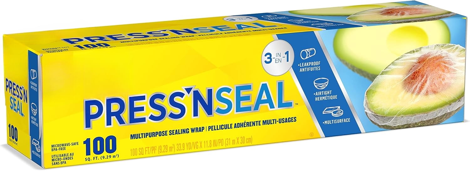 Press'N Seal Food Plastic Wrap, 70 Square Foot Roll (Package May Vary)
