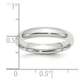 thumbnail image 3 of Platinum Solid Polished 4mm Comfort-Fit Wedding Band Ring Size 9.5 Wedding Band for Women and Men, 3 of 5