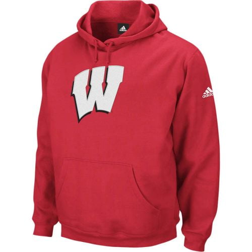 Adidas Wisconsin Badgers Playbook Fleece Hooded Sweatshirt - Red ...