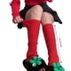 thumbnail image 2 of Women Girls Ribbed Knit Red Stirrup Leg Warmers Winter Warm Solid Color Yoga Ballet Slim Foot Cover Knee High Socks, 2 of 4