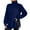 Dark blue, variant on Baqcunre Sweaters For Women Loose Solid Color Sweater Medium Long Autumn/Winter Turtleneck Long Sleeved Knit Sweater Hoodies For Women Fall Outfits For Women 2023 A L