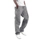 thumbnail image 1 of Pantalones cargo informales para hombre: múltiples bolsillos tejidos, color liso, estilo urbano, 1 of 7