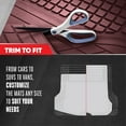 thumbnail image 2 of Car Rubber Cargo Floor Mat Motor Trend Burgundy Premium Heavy Duty Trimmable Liner, 2 of 9