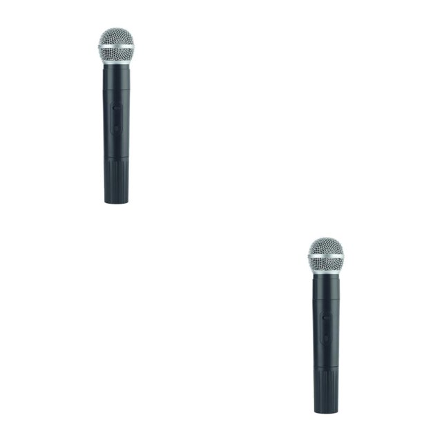 tredstone Microphone Artificiel Portatif pour Enfants Performance de Diffusion en Direct Jouet de Simulation Portable Festival 48 Tubes 2Ensemble
