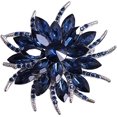 thumbnail image 1 of Broche Fleur pour Femmes Mariées Broche en Cristal Bleue, 1 of 5