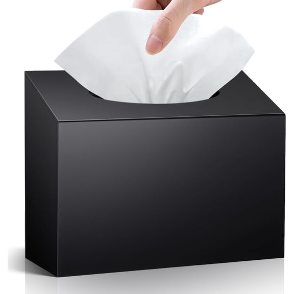 MORAVE Wall-Mounted Paper Towel Dispenser Acrylic Hand Towel Box Cover Compatible with Kleenex Disposable Hand Towels, Suitable for Tabletop, Bathroom, Car, and Office Use, Valentine's Day Gifts