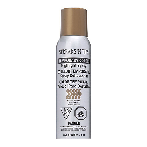 Streaks N Tips Temporary Color Highlight Spray Golden Blonde By Clubman