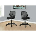 thumbnail image 4 of Monarch Specialties Office Chair, Swivel, Ergonomic, Computer Desk, Work, Juvenile, Black Mesh, 4 of 11