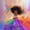 Purple Orange Green, variant on Castle Fairy Black Cute Girl Twin Comforter Sets 2pcs,Dreamy Rainbow Print Bedding Set,Blue Purple Pink,1 Comforter and 1 Pillowcase