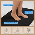 thumbnail image 6 of GORILLA GRIP Memory Foam Bath Rug, Machine Washable, Bath Rugs for Bathroom Floor, 24x17 Mat, Black, 6 of 10