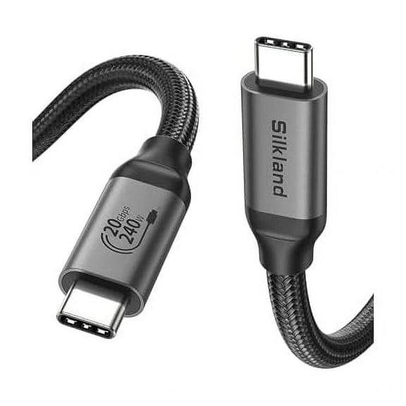 USB C Monitor Display Cable [4K@144Hz/60Hz 8K@30Hz], USB C 3.2 Gen 2x2 Video Cable, 20Gbps Data Transfer, 240W PD Fast Charge, Type C Cable Compatible with iPhone 16, MacBook Pro, iPad, 3.3FT